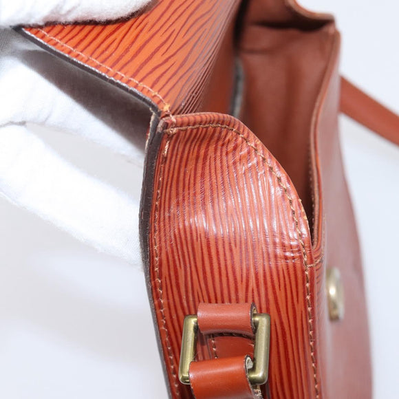LOUIS VUITTON Epi Saint Cloud PM Shoulder Bag Brown M52213 LV Auth ep16296