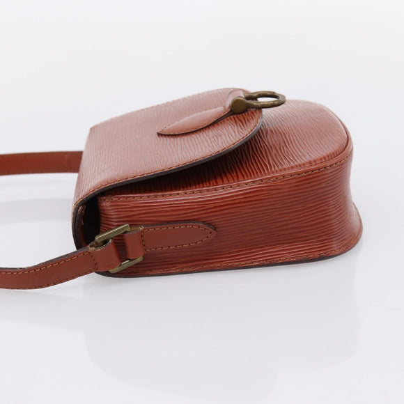 LOUIS VUITTON Epi Saint Cloud PM Shoulder Bag Brown M52213 LV Auth ep16296