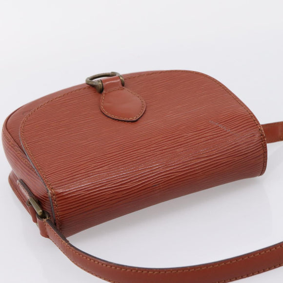 LOUIS VUITTON Epi Saint Cloud PM Shoulder Bag Brown M52213 LV Auth ep16296