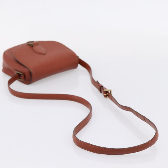 LOUIS VUITTON Epi Saint Cloud PM Shoulder Bag Brown M52213 LV Auth ep16296