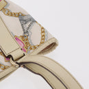 GUCCI Tote Bag Satin White Gold 153361 Auth ep16297-12