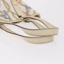 GUCCI Tote Bag Satin White Gold 153361 Auth ep16297-13