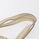 GUCCI Tote Bag Satin White Gold 153361 Auth ep16297-14