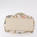 GUCCI Tote Bag Satin White Gold 153361 Auth ep16297-16