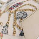 GUCCI Tote Bag Satin White Gold 153361 Auth ep16297-17