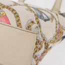 GUCCI Tote Bag Satin White Gold 153361 Auth ep16297-18