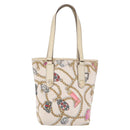 GUCCI Tote Bag Satin White Gold 153361 Auth ep16297-2