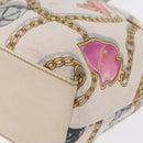 GUCCI Tote Bag Satin White Gold 153361 Auth ep16297-20