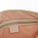GUCCI Tote Bag Satin White Gold 153361 Auth ep16297-23