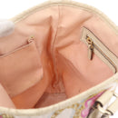 GUCCI Tote Bag Satin White Gold 153361 Auth ep16297-26