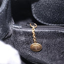 GUCCI Bamboo Hand Bag Leather Suede Black Gold 002 1186 0260 Auth ep16298-23