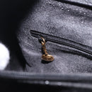 GUCCI Bamboo Hand Bag Leather Suede Black Gold 002 1186 0260 Auth ep16298-24
