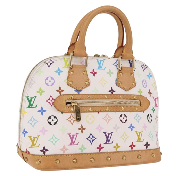 LOUIS VUITTON Monogram Multicolor Alma Hand Bag White M92647 LV Auth ep16304V
