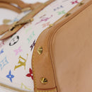 LOUIS VUITTON Monogram Multicolor Alma Hand Bag White M92647 LV Auth ep16304V-15