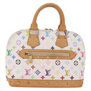 LOUIS VUITTON Monogram Multicolor Alma Hand Bag White M92647 LV Auth ep16304V-13