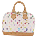 LOUIS VUITTON Monogram Multicolor Alma Hand Bag White M92647 LV Auth ep16304V-2