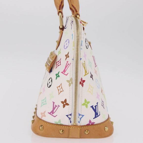 LOUIS VUITTON Monogram Multicolor Alma Hand Bag White M92647 LV Auth ep16304V