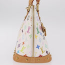 LOUIS VUITTON Monogram Multicolor Alma Hand Bag White M92647 LV Auth ep16304V-5