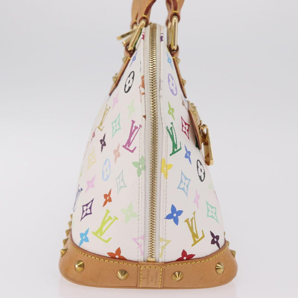 LOUIS VUITTON Monogram Multicolor Alma Hand Bag White M92647 LV Auth ep16304V