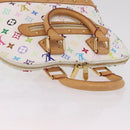 LOUIS VUITTON Monogram Multicolor Alma Hand Bag White M92647 LV Auth ep16304V-8