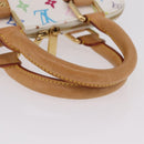 LOUIS VUITTON Monogram Multicolor Alma Hand Bag White M92647 LV Auth ep16304V-9