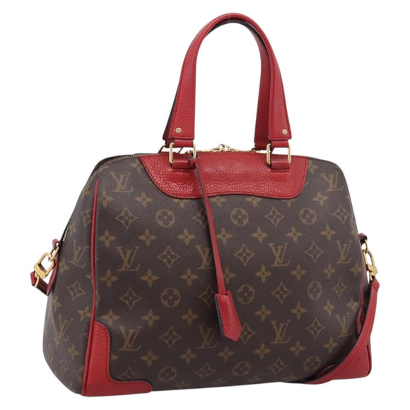 LOUIS VUITTON Monogram Retiro PM Hand Bag 2way Red M50057 LV Auth ep16305A