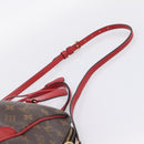 LOUIS VUITTON Monogram Retiro PM Hand Bag 2way Red M50057 LV Auth ep16305A-15