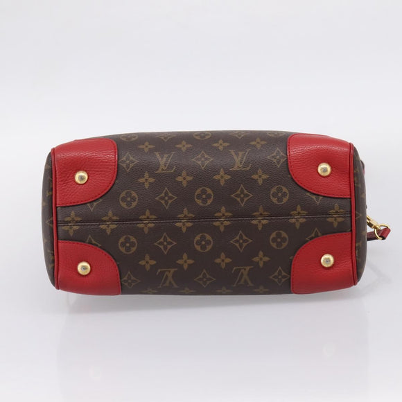 LOUIS VUITTON Monogram Retiro PM Hand Bag 2way Red M50057 LV Auth ep16305A