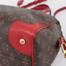 LOUIS VUITTON Monogram Retiro PM Hand Bag 2way Red M50057 LV Auth ep16305A-9
