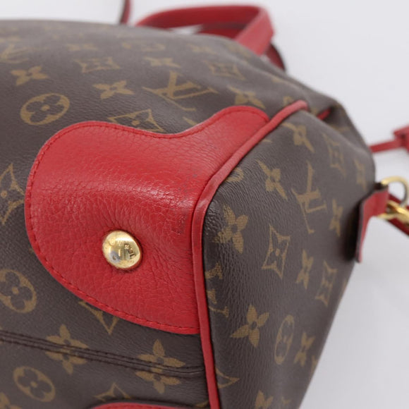 LOUIS VUITTON Monogram Retiro PM Hand Bag 2way Red M50057 LV Auth ep16305A