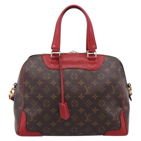 LOUIS VUITTON Monogram Retiro PM Hand Bag 2way Red M50057 LV Auth ep16305A