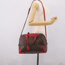 LOUIS VUITTON Monogram Retiro PM Hand Bag 2way Red M50057 LV Auth ep16305A-26