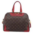 LOUIS VUITTON Monogram Retiro PM Hand Bag 2way Red M50057 LV Auth ep16305A-2