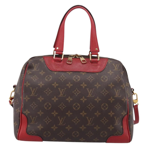 LOUIS VUITTON Monogram Retiro PM Hand Bag 2way Red M50057 LV Auth ep16305A