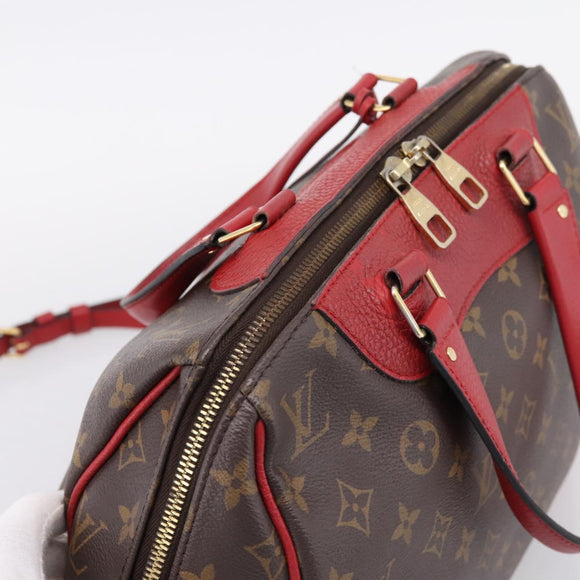 LOUIS VUITTON Monogram Retiro PM Hand Bag 2way Red M50057 LV Auth ep16305A