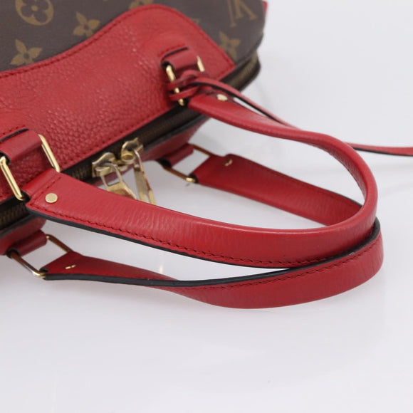 LOUIS VUITTON Monogram Retiro PM Hand Bag 2way Red M50057 LV Auth ep16305A
