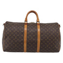 LOUIS VUITTON Monogram Keepall Bandouliere 55 Boston Bag M41414 LV Auth ep16307A-2