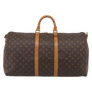 LOUIS VUITTON Monogram Keepall Bandouliere 55 Boston Bag M41414 LV Auth ep16307A-3