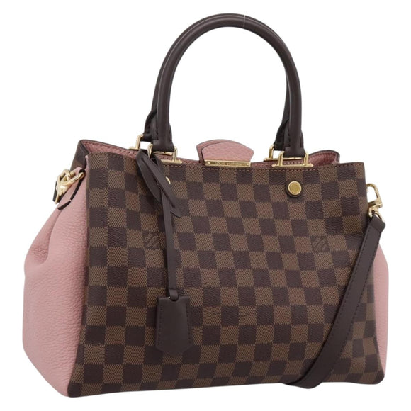 LOUIS VUITTON Damier Ebene Brittany Hand Bag 2way N41674 LV Auth ep16309SAM