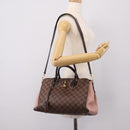 LOUIS VUITTON Damier Ebene Normandy Hand Bag 2way N41488 LV Auth ep16310A-29