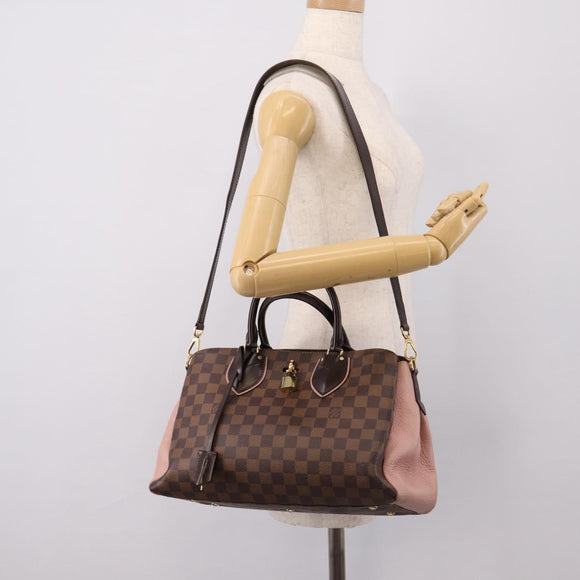 LOUIS VUITTON Damier Ebene Normandy Hand Bag 2way N41488 LV Auth ep16310A