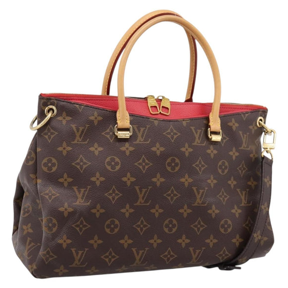 LOUIS VUITTON Monogram Pallas MM Hand Bag 2way M41175 LV Auth ep16311V