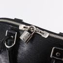 LOUIS VUITTON Epi Alma PM Hand Bag Enamel Noir Electric M4032N LV Auth ep16314-18