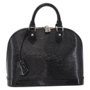 LOUIS VUITTON Epi Alma PM Hand Bag Enamel Noir Electric M4032N LV Auth ep16314-13