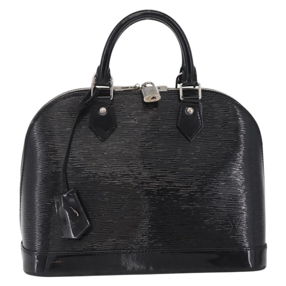 LOUIS VUITTON Epi Alma PM Hand Bag Enamel Noir Electric M4032N LV Auth ep16314