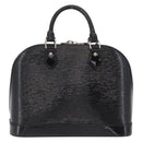 LOUIS VUITTON Epi Alma PM Hand Bag Enamel Noir Electric M4032N LV Auth ep16314-2