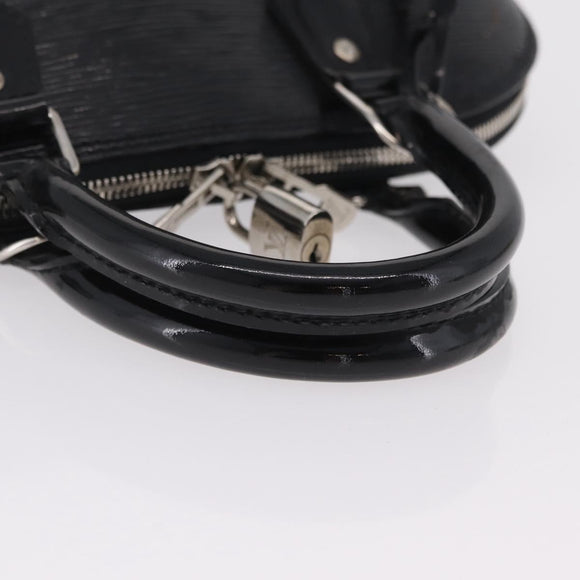 LOUIS VUITTON Epi Alma PM Hand Bag Enamel Noir Electric M4032N LV Auth ep16314