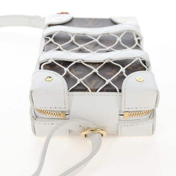 LOUIS VUITTON Monogram NBA Soft Trunk Phone Box Bag White M80102 Auth ep16316SAM