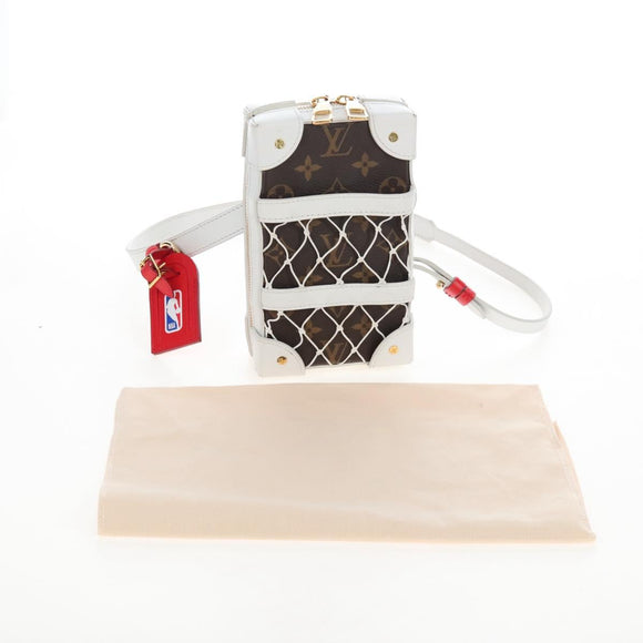 LOUIS VUITTON Monogram NBA Soft Trunk Phone Box Bag White M80102 Auth ep16316SAM