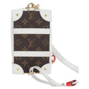 LOUIS VUITTON Monogram NBA Soft Trunk Phone Box Bag White M80102 Auth ep16316SAM-2